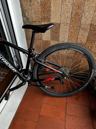 Bicicleta Rockrider Negra Niños