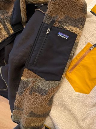 Polar Patagonia Sherpa Retro Beige Amarillo