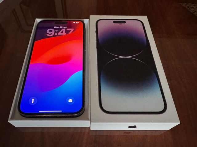 iphone 14 pro max, 128gb purple, (lila)muy cuidado