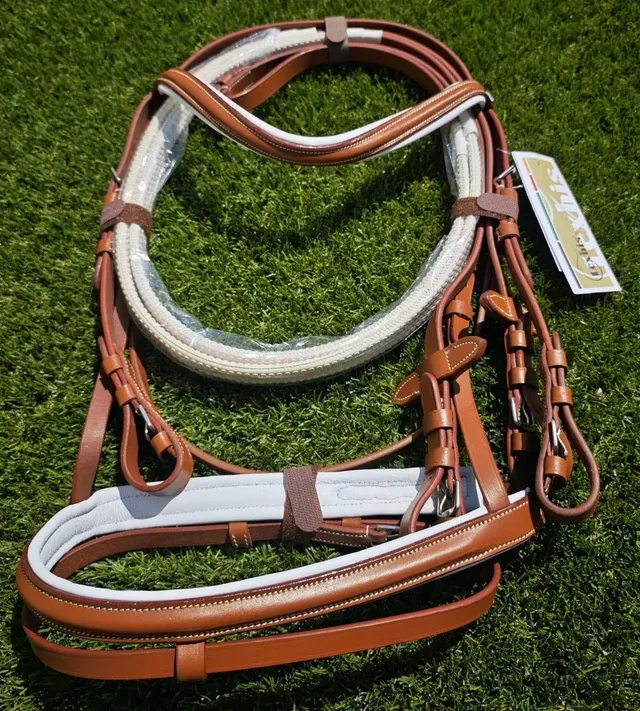 CABEZADA LEXHIS DE CUERO CON RIENDAS NUEVA ENVIO