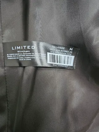 Abrigo de piel marrón oscuro Corte Inglés