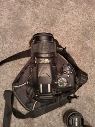 Cámara nikon d5100 mas tres objetivos funda bateri