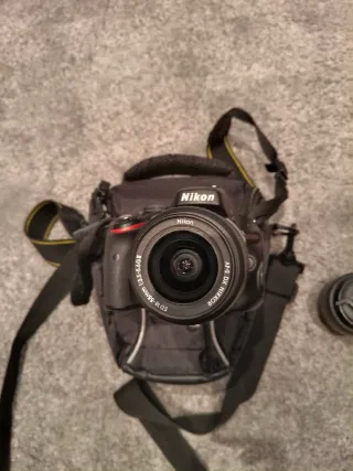 Cámara nikon d5100 mas tres objetivos funda bateri