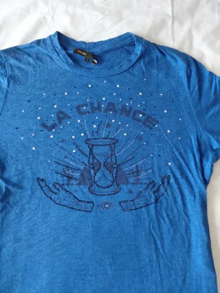 Camiseta azul eléctrico Maje