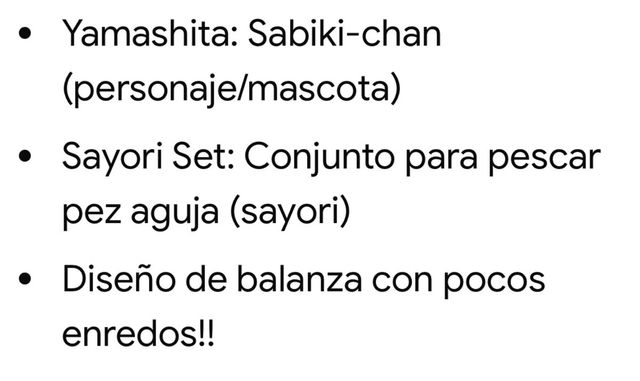 Set de pesca Yamashita Sabiki-Chan.