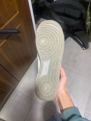 Nike Air Force 1,07 Low Grises y Azul