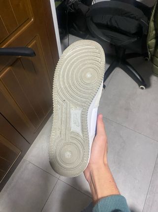 Nike Air Force 1,07 Low Grises y Azul