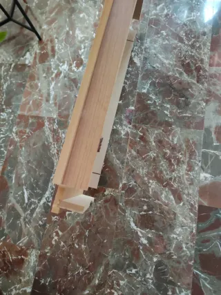 Tarima madera mesa 120x70cm