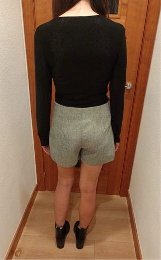 Top negro fiesta brillante