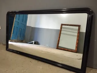 Espejo antiguo madera y cristal