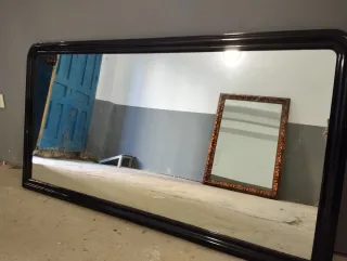 Espejo antiguo madera y cristal