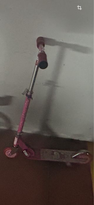 Monopatín niña rosa con manillar buen estado