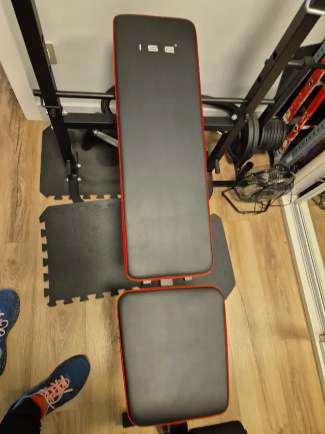 Banco Musculación ISE Negro/Rojo