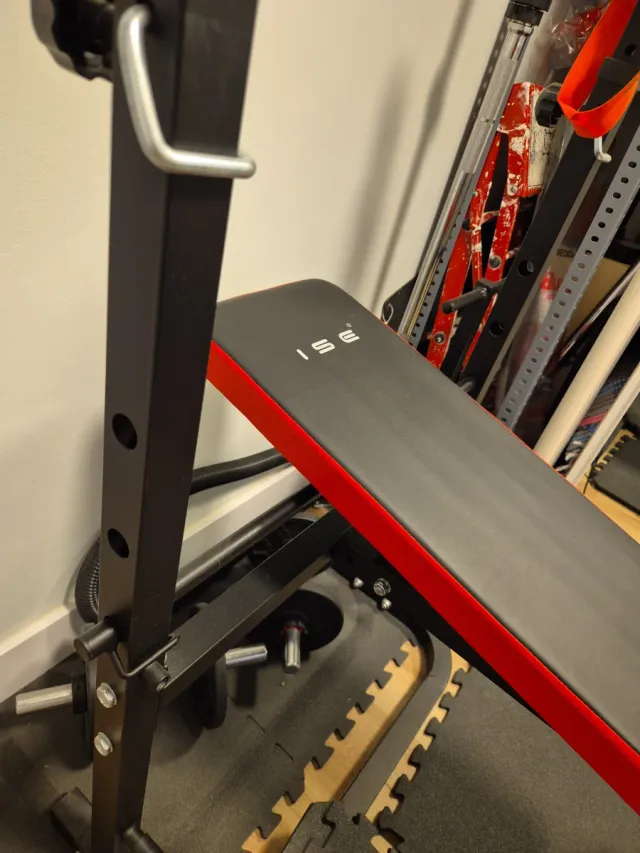 Banco Musculación ISE Negro/Rojo