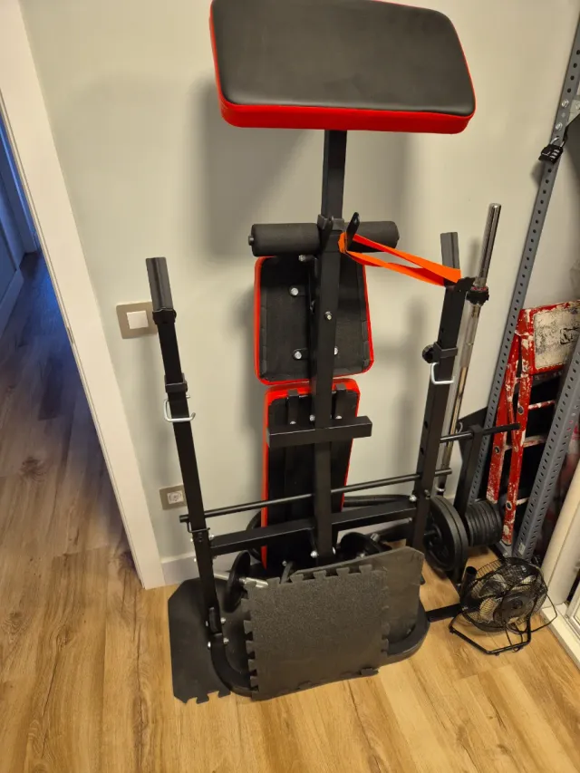 Banco Musculación ISE Negro/Rojo