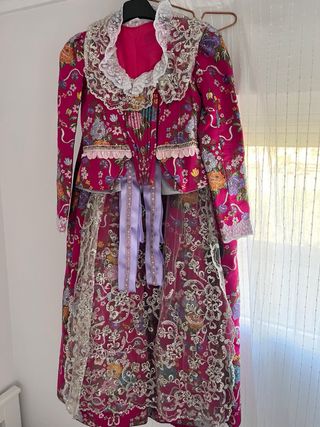 Traje Fallera Niña Multicolor con Zapatos