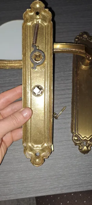 Manillas de puerta doradas,lote 8 manillas