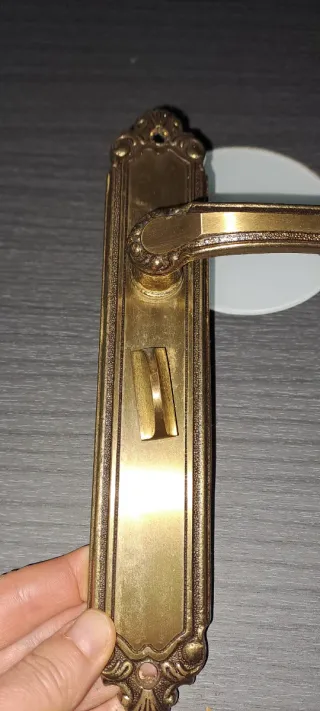 Manillas de puerta doradas,lote 8 manillas