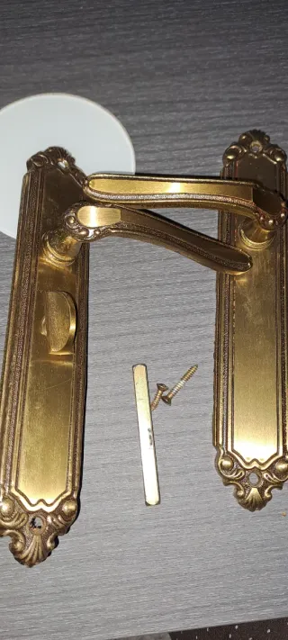 Manillas de puerta doradas,lote 8 manillas