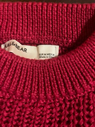 Jersey Rojo Pull&Bear Talla M