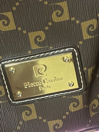 Bolso Pierre Cardin Marrón y Dorado