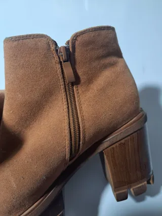 Botines tacón madera mujer