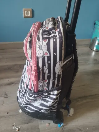 Mochila con ruedas y 4 compartimentos