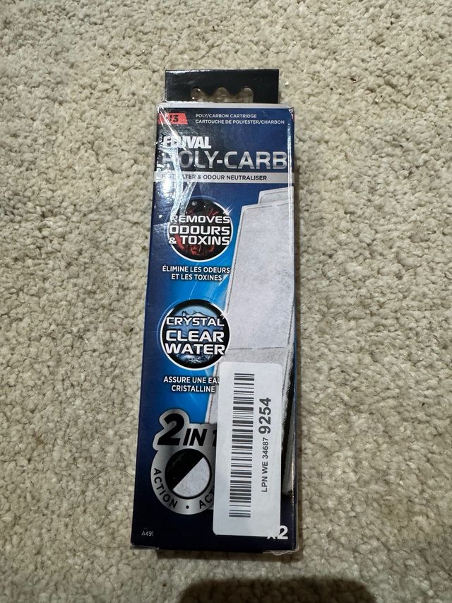 Filtro Poly-Carb para acuario