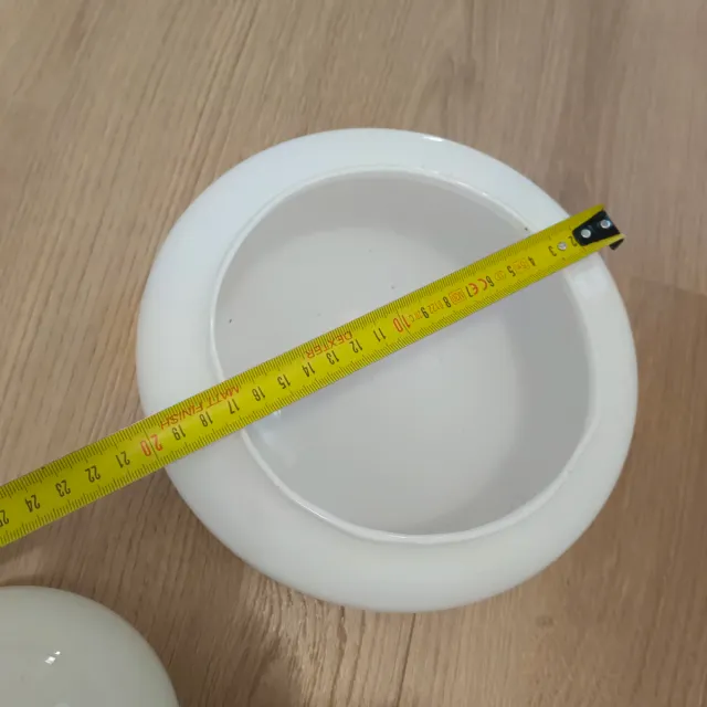 Lote 2 tulipas de cristal blancas