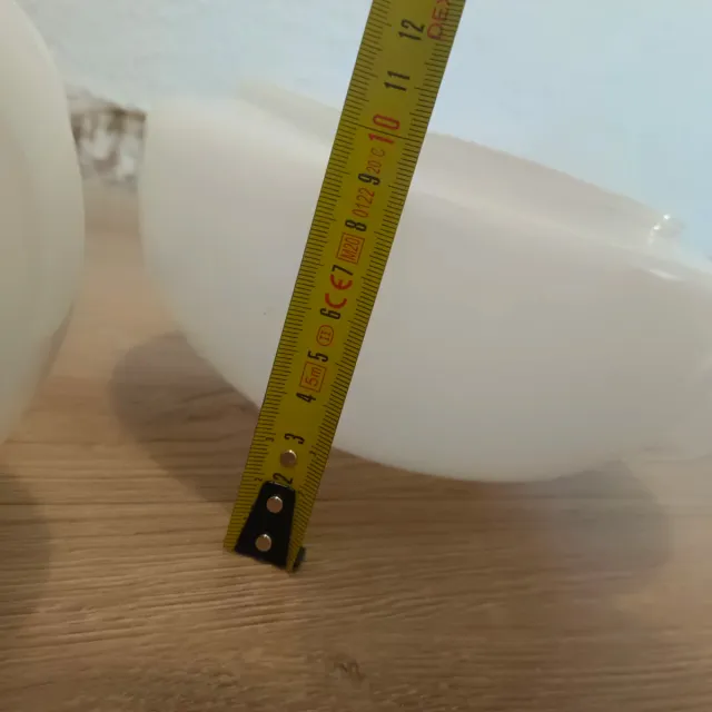 Lote 2 tulipas de cristal blancas