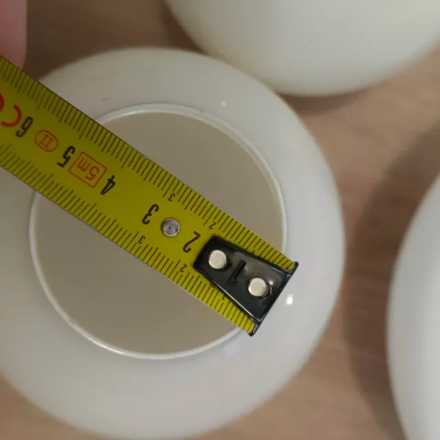 Lote 2 tulipas de cristal blancas