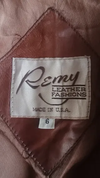 Chaqueta Piel Mujer Remy Leather Fashions Talla S