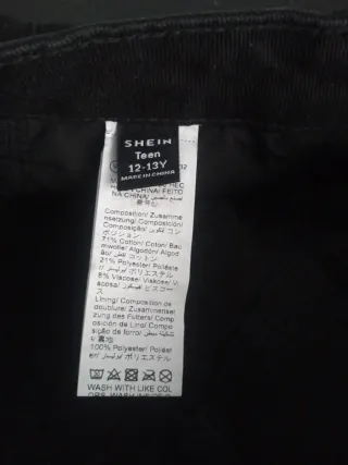 Pantalones vaqueros negros SHEIN