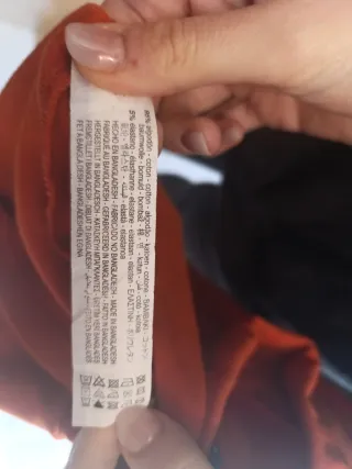 Vestido Zara cuello alto sin mangas naranja