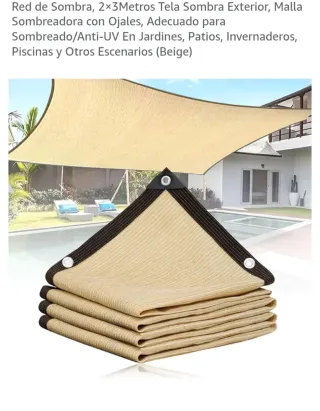 Toldo Exterior Beige 2x3m