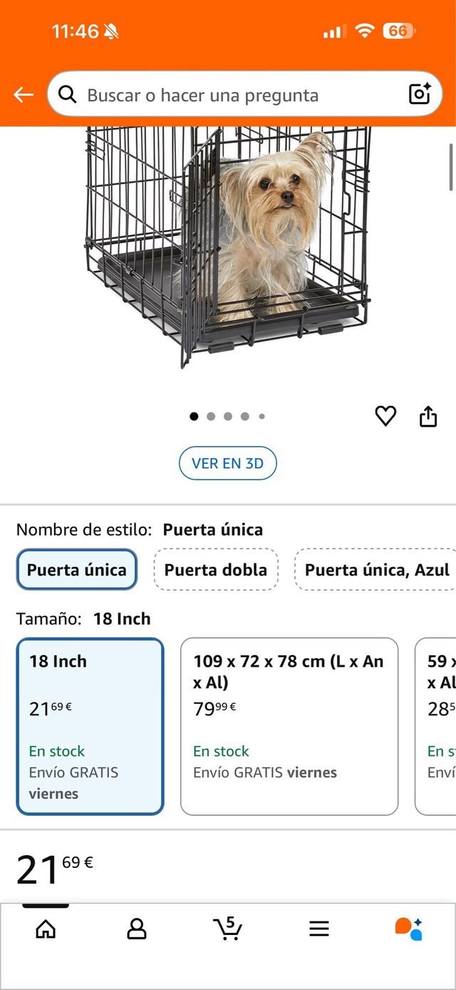 Jaula para perros pequeños