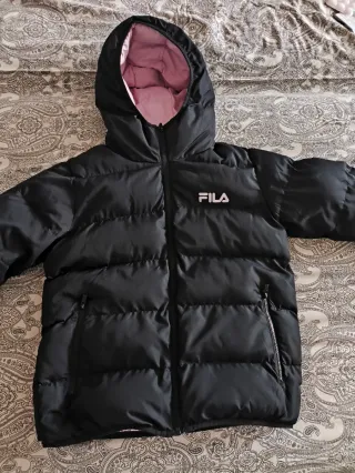 Chaqueta Fila Reversible Negra y Rosa