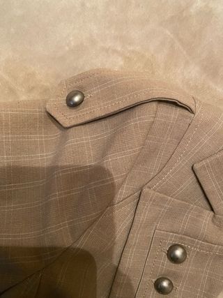 Blazer Corto Vintage Stile Militare Corset 46 ita