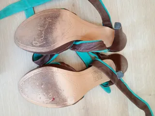 Sandalias Paul Smith Marrón y Turquesa