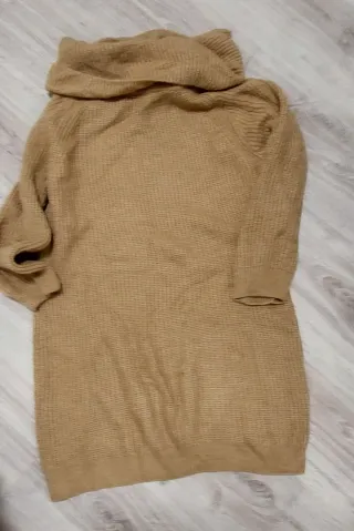 Vestido de lana Mango marrón