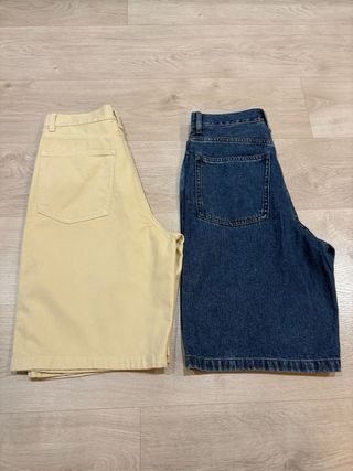 UNIQLO pack 2 bermudas denim mujer S/M sin estrena
