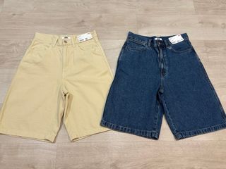 UNIQLO pack 2 bermudas denim mujer S/M sin estrena