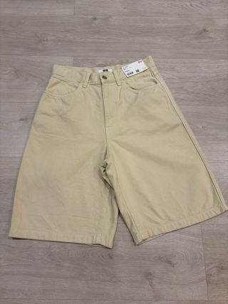 UNIQLO pack 2 bermudas denim mujer S/M sin estrena