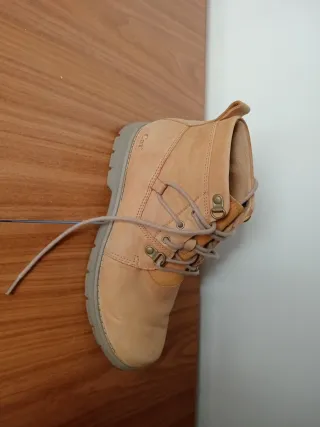 Botas de cuero marrón para hombre