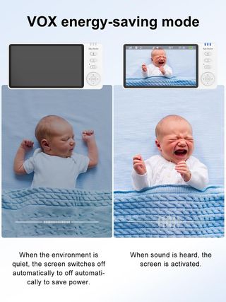 Vigilabebés con Cámara 5 pulg LCD 720p NUEVO