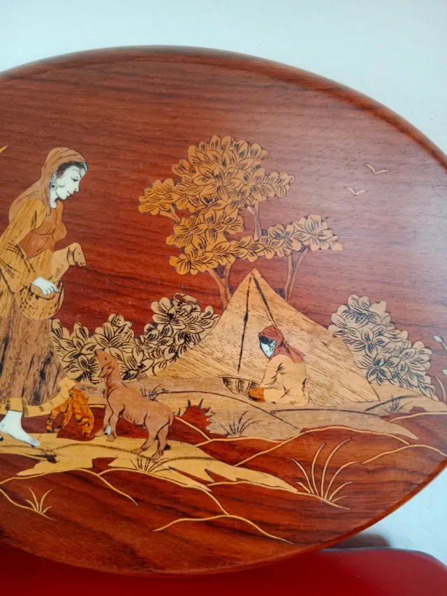 Panel decorativo de madera apon hueso