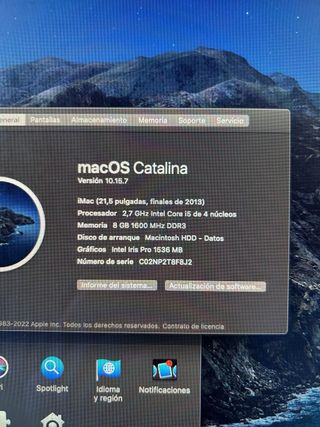 iMac 21,5 Finales 2013
