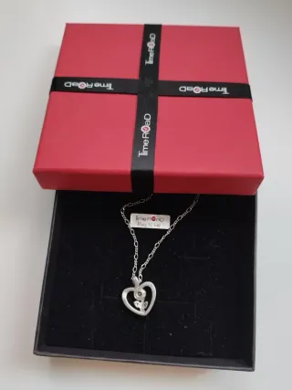 Collar de Corazón. Time Road Plata 925.