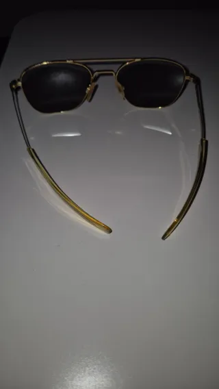 Gafas de sol Randolph aviador doradas