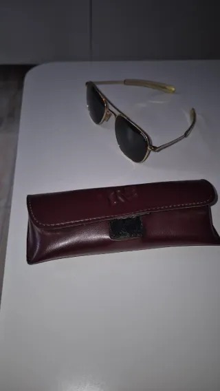 Gafas de sol Randolph aviador doradas